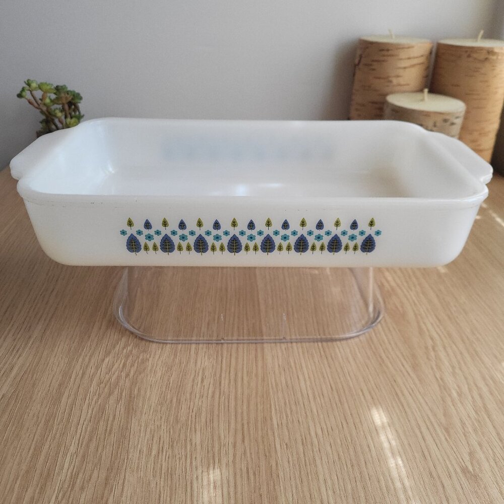 Vintage Fire King Swiss Chalet Baking Dish